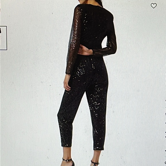 French Connection shimmering festive jumpsuit S - Picture 5 of 14